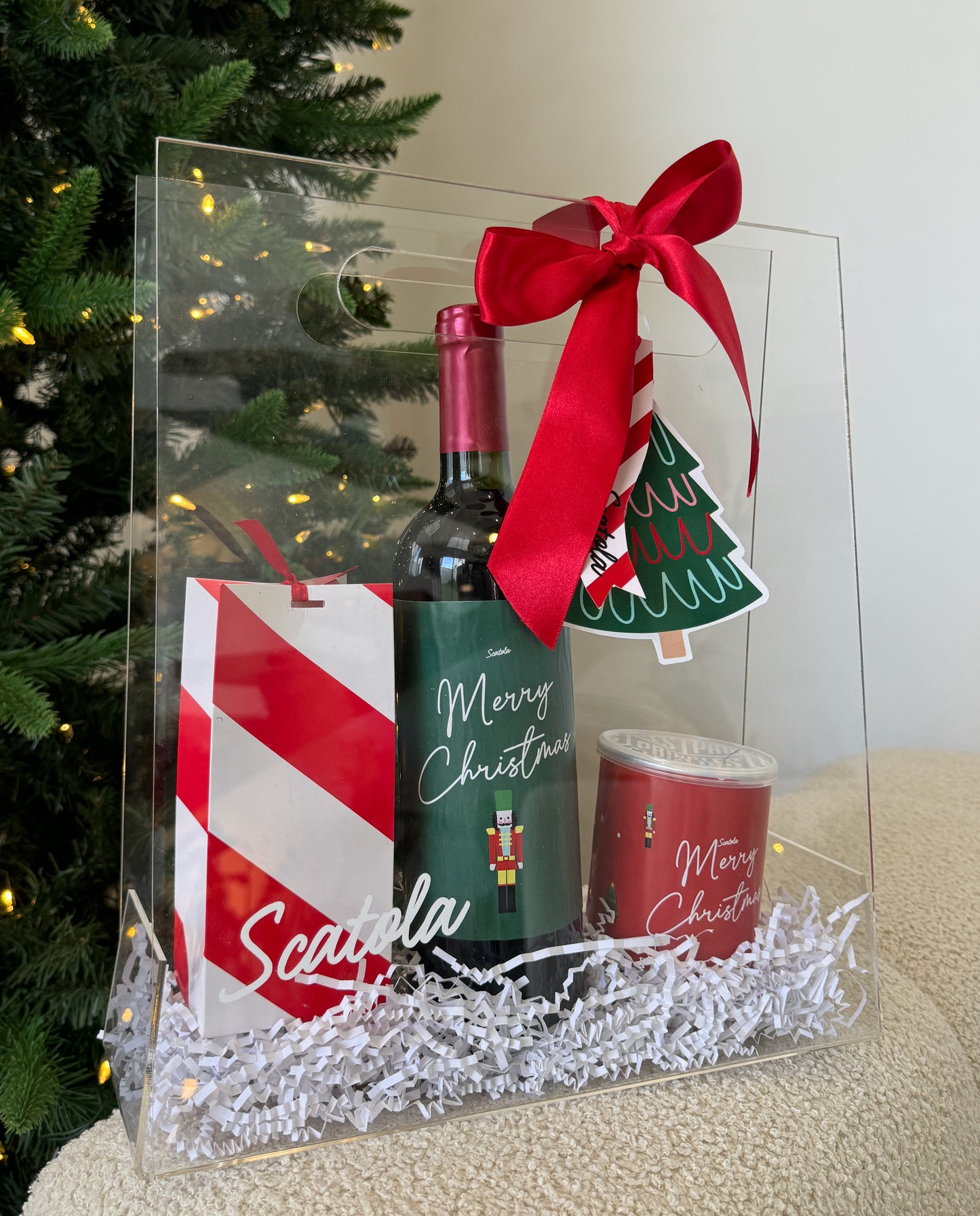 Xmas Wine Bag