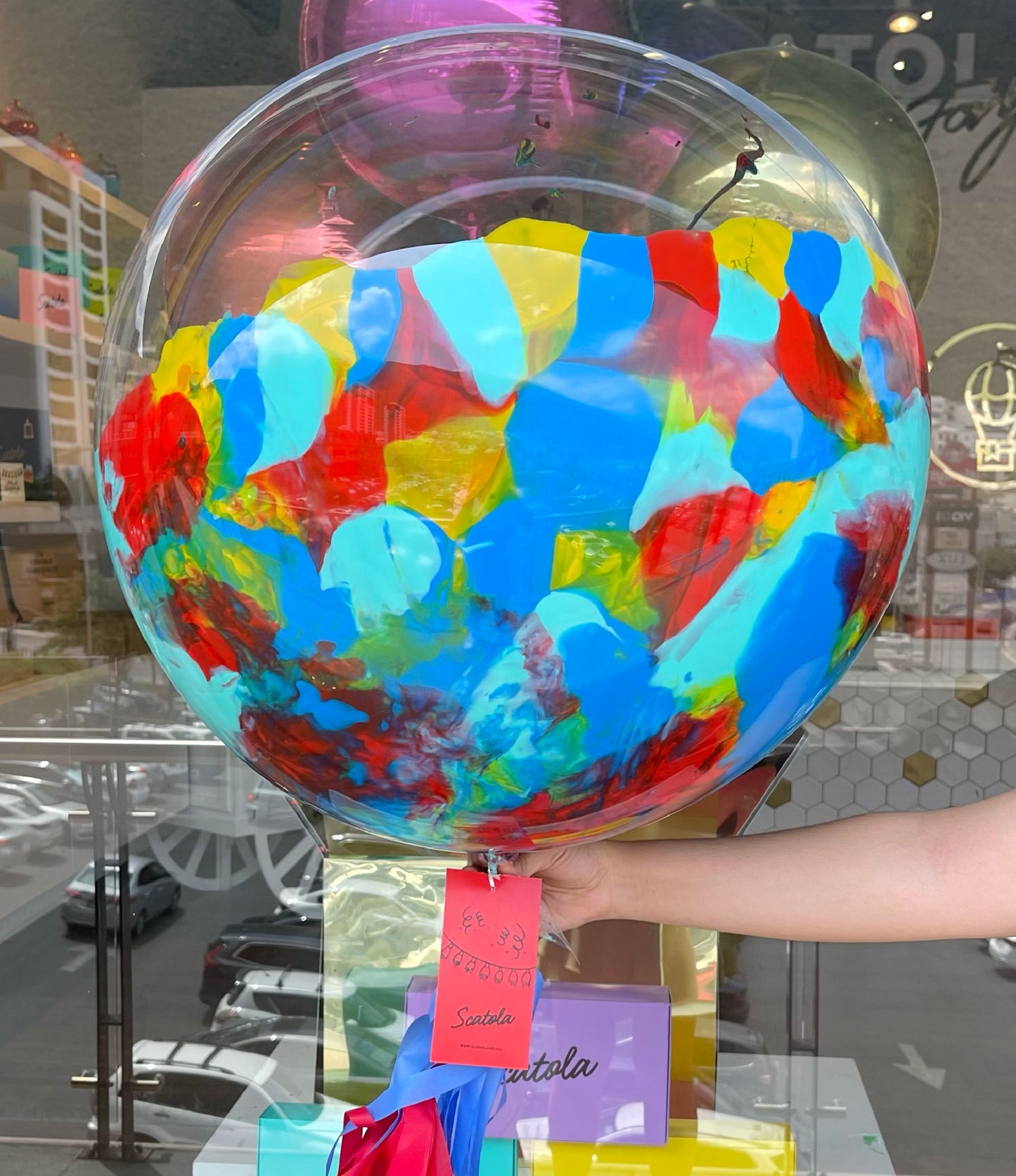 GLOBO Y CANDYBOX AMARILLA