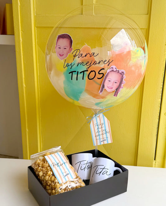 Basket con globo "Día de los abuelos"