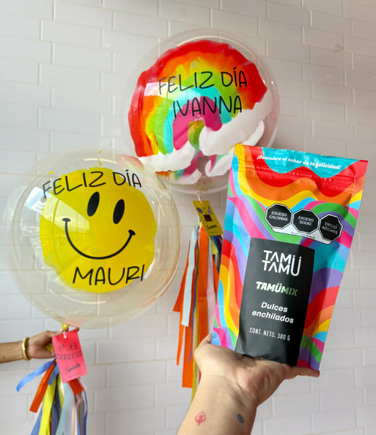 Burbuja y dulces enchilados