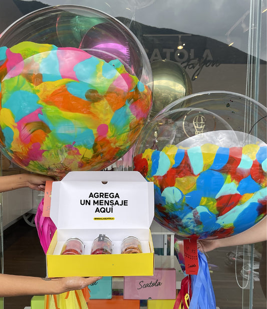 GLOBO Y CANDYBOX AMARILLA