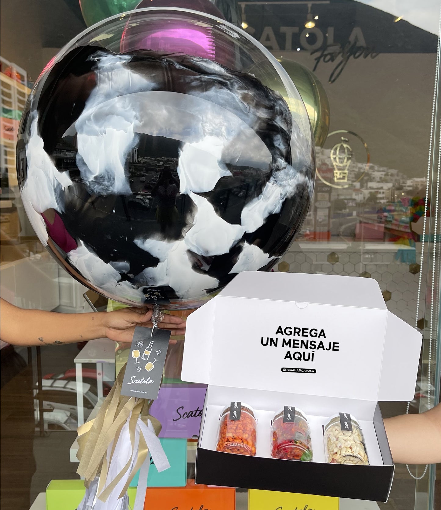 GLOBO Y CANDYBOX NEGRA