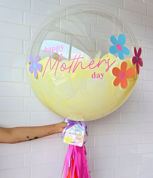 Globo burbuja para mamá