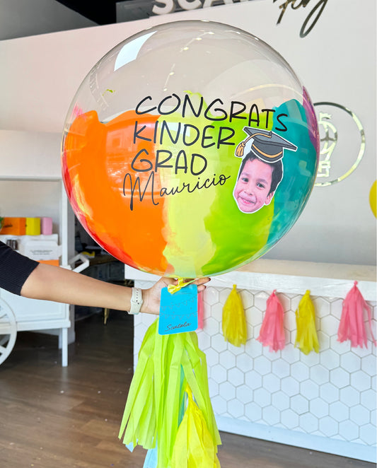 Globo GRAD con carita y birrete