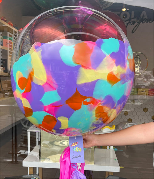 GLOBO Y CANDYBOX MORADA