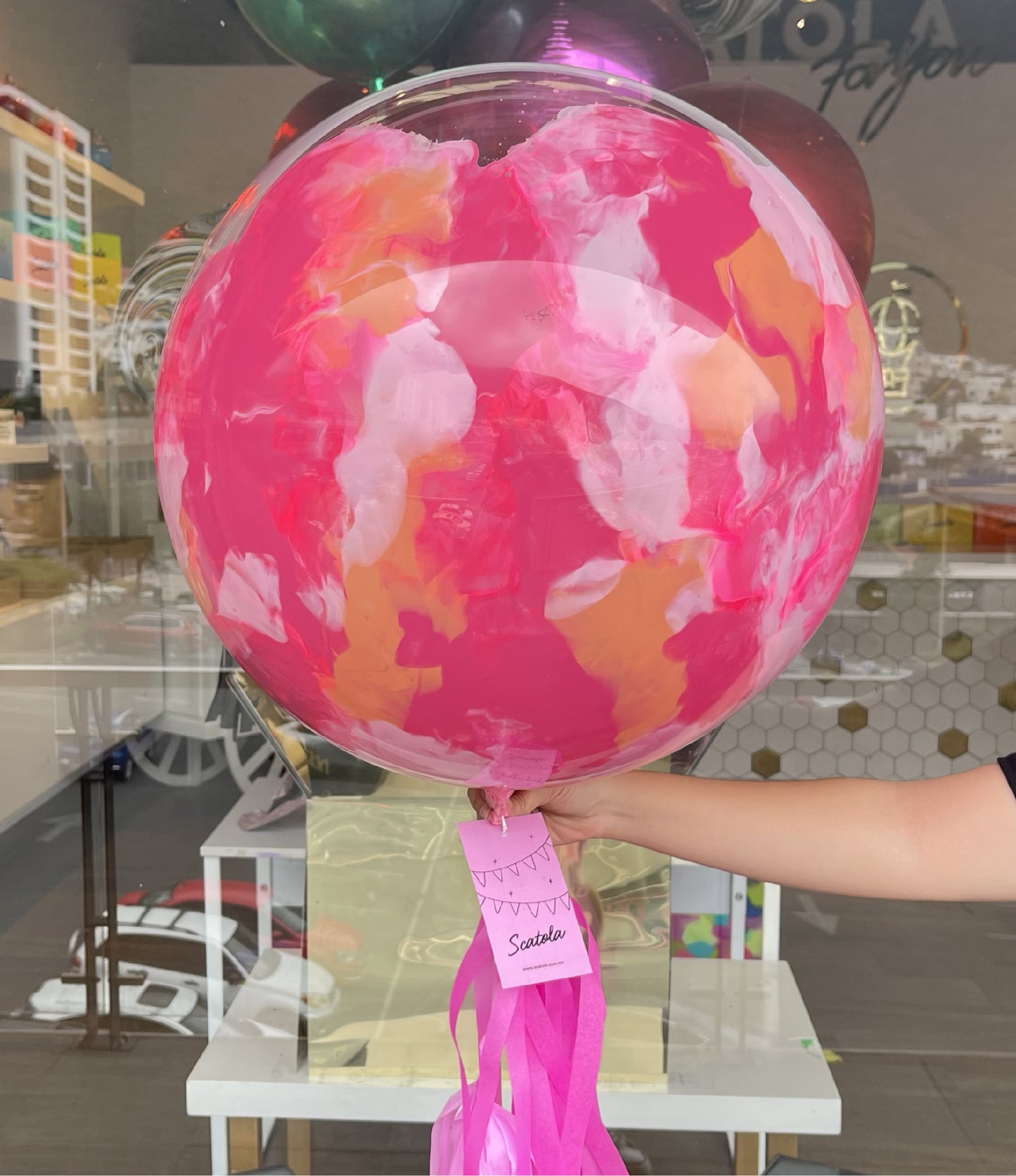 GLOBO Y CANDYBOX ROSA