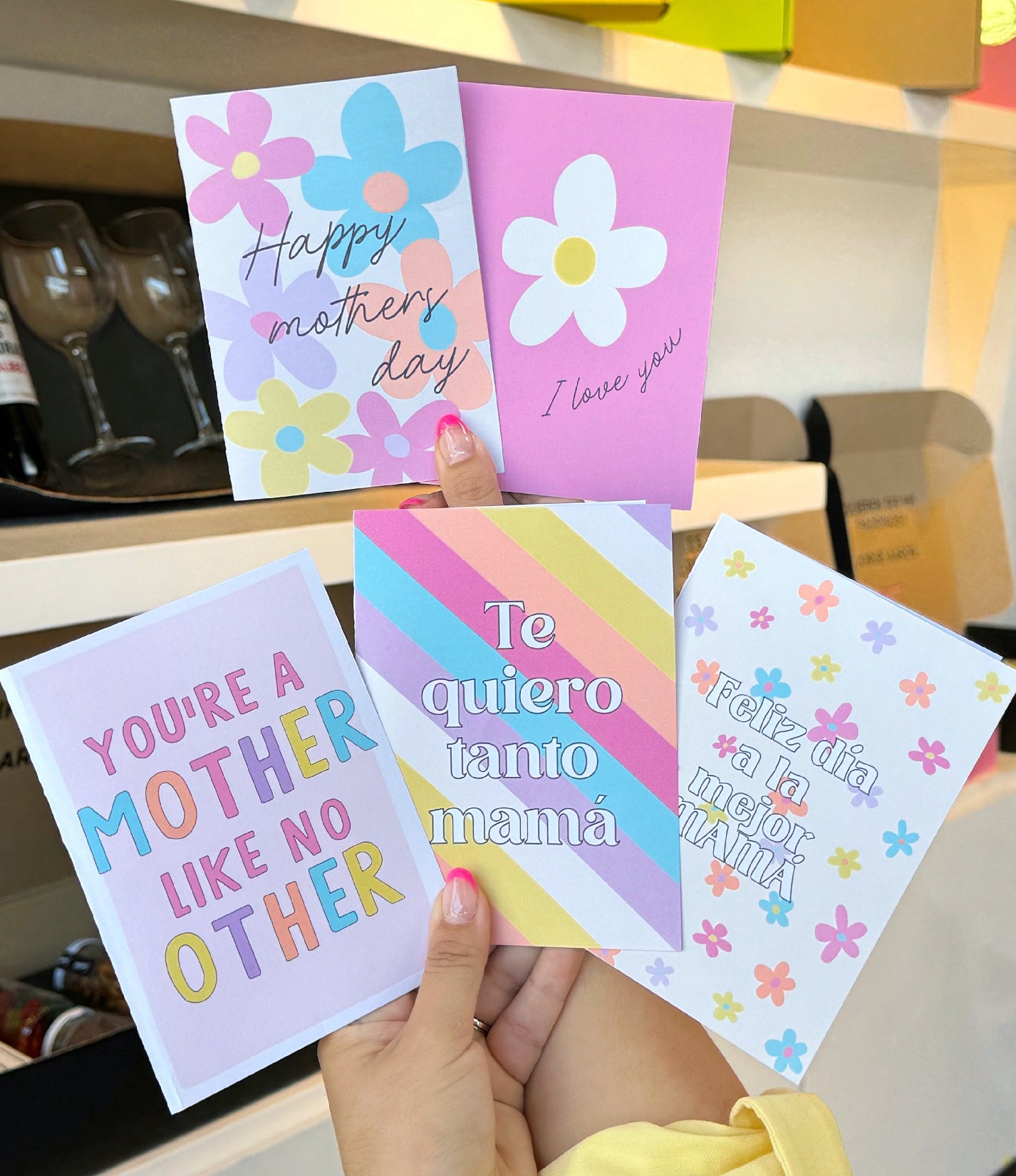 Giftbox para ramo de flores amarilla