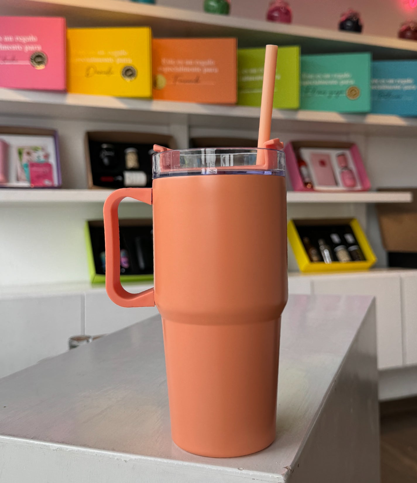 Termo cool personalizado coral