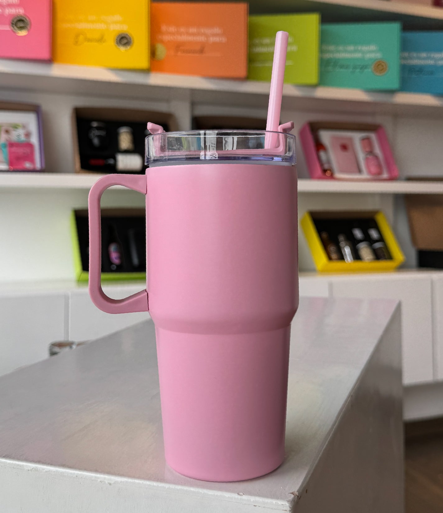 Termo cool personalizado rosa
