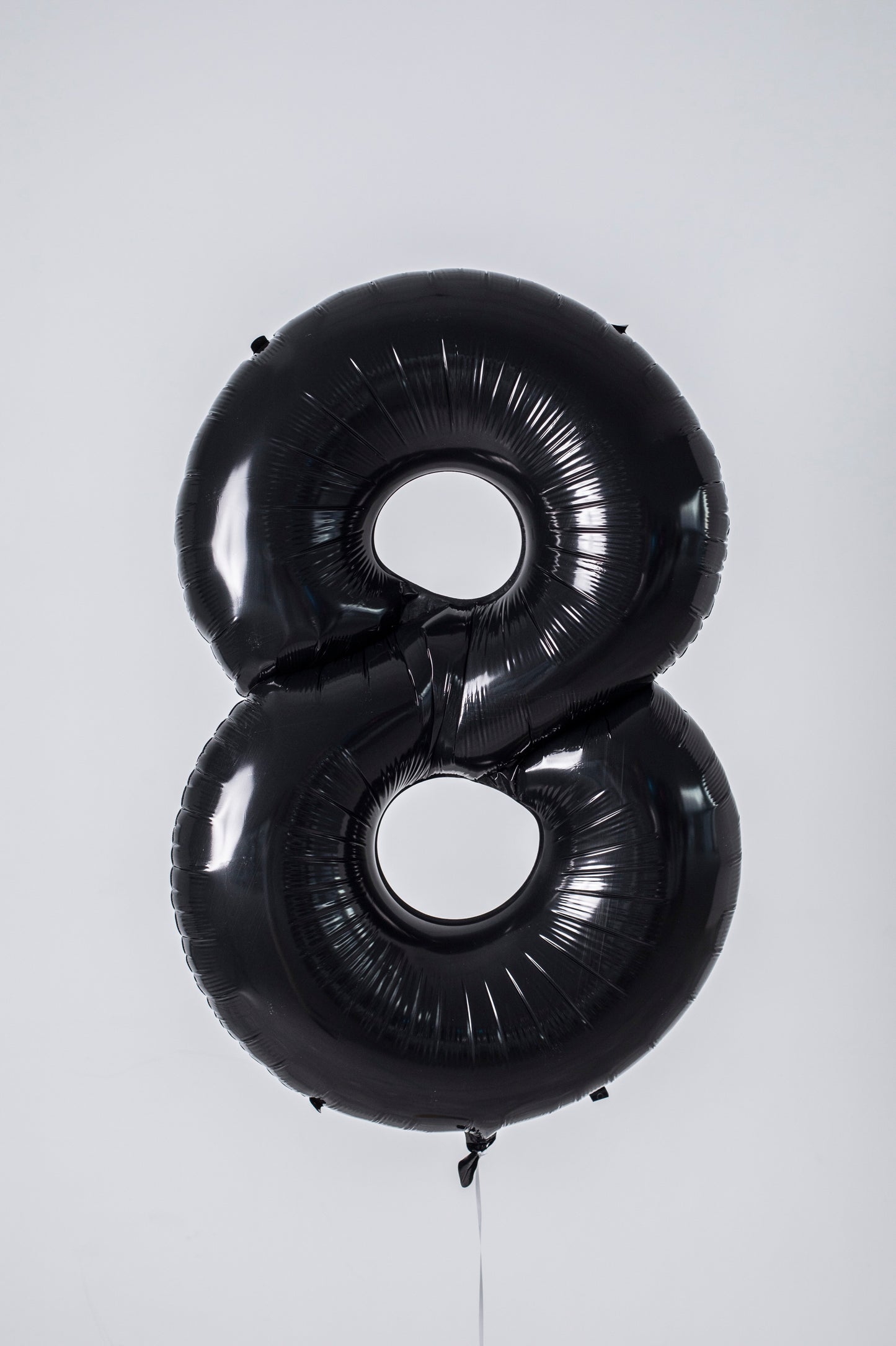 Globo de número grande negro