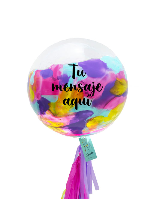 Personaliza tu burbuja mitad