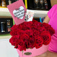 Corazón de Rosas Rojas