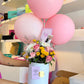 Arreglo Flowers con globos