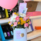 Arreglo Flowers con globos