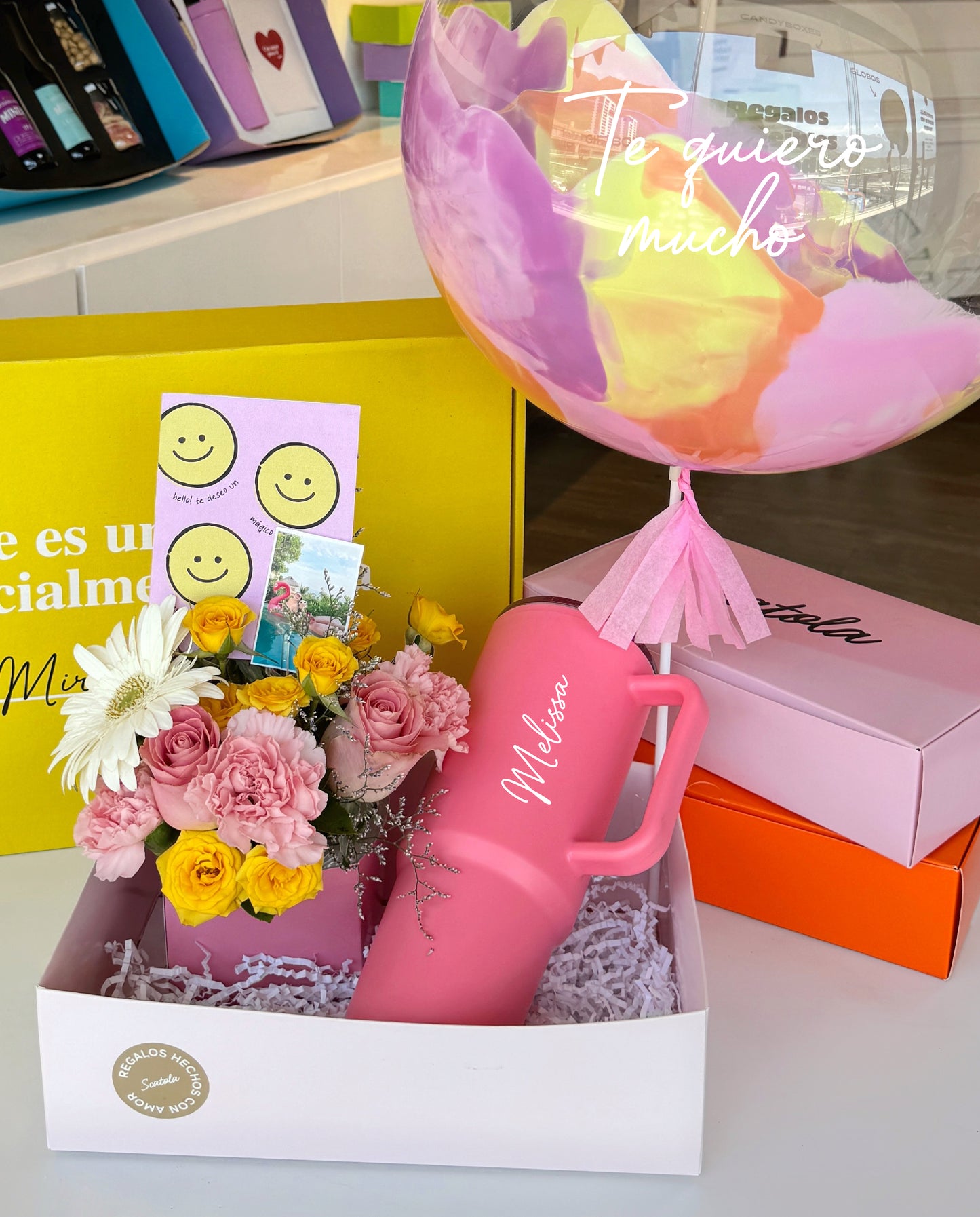 Basket Flowers con termo