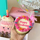 Birthday Basket con cupcake de peluche