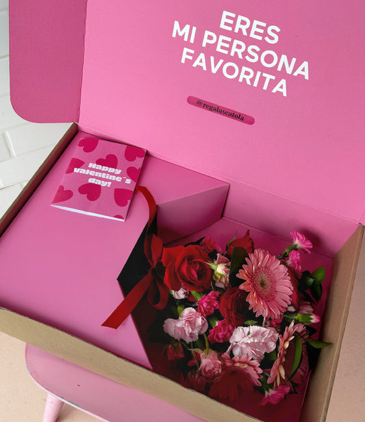 Pink Flower Box