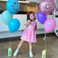 Termo con globos felices.