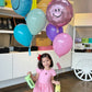 Termo con globos felices.